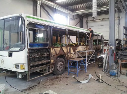 Ремонт автобусов, замена стекол, ремонт кузова стоимость ремонта и где отремонтировать - Красноярск