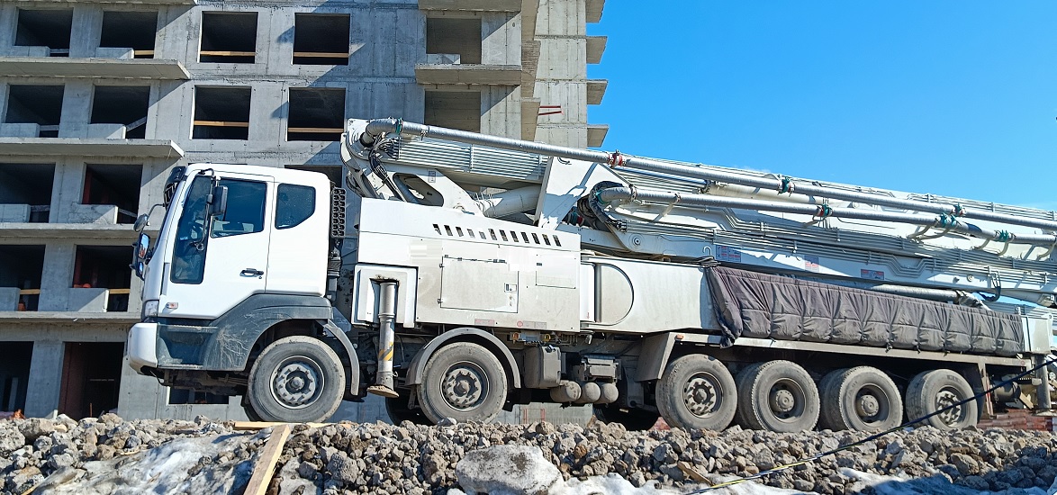 Услуги и заказ бетононасосов для заливки бетона в Боготоле