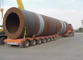 Перевозка труб больших диаметров тралами и площадками стоимость услуг и где заказать - Красноярск